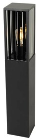 Candeeiro de pé exterior moderno preto 80 cm IP44 - Dijon Moderno