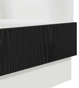 Armário de forno Carvalho preto 60 x 46 x 81.5 cm