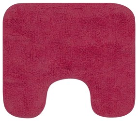 Conjunto tapetes de casa de banho 3 pcs tecido fúcsia