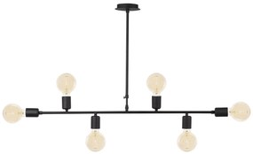 Chandelier Truva – Preto – 94 cm