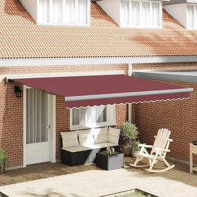 vidaXL Toldo retrátil manual 400x300 cm bordĂ´