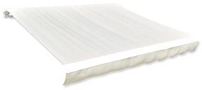 vidaXL Lona para toldo creme 6 x 3 m (sem estrutura/caixa)