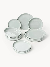 Conjunto de loiça em porcelana Nessa, 4 pessoas (12 uni.)