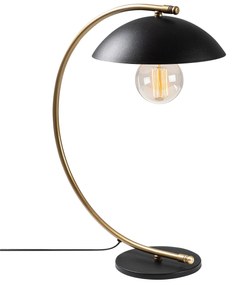 Candeeiro de Mesa Sıvani – Preto e Dourado – 26 x 43 cm