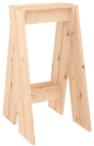 Bancos 2 pcs 40x40x75 cm pinho maciço
