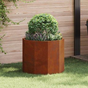 vidaXL Floreira Ferro Enferrujado 60 x 60 x 50 cm