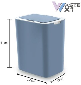 Caixote Lixo Inteligente Sensor 14L Azul Biwond