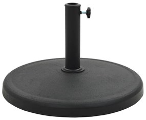 Base de guarda-sol redonda poliresina 19 kg preto