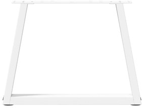 Pés para mesa de centro em V 2 peças Branco 70x(42-43,3) cm Aço