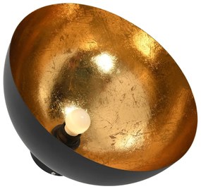 Candeeiros de teto 2 pcs semiesférico E27 preto e dourado