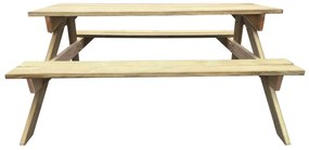 Mesa de piquenique 150x135x71,5 cm madeira