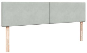 Estrutura de cama otomana com colchão 200x200 cm cinzento claro