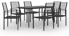 vidaXL 7 pcs conjunto de jantar para jardim