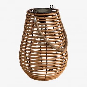 Lâmpada De Mesa Solar Led Sem Fio Para Exterior Fenri Castanho Bombon - Sklum