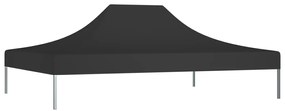 Teto para tenda de festas 4x3 m 270 g/m² preto