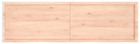 Tampo de mesa 200x60x(2-6) cm carvalho maciço não tratado