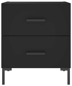 Mesas de cabeceira 2 pcs 40x35x47,5 cm deriv. de madeira preto