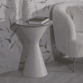 MESA DE CENTRO Ø 44,5x63 CM BRANCA