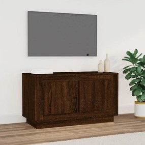 Móvel de TV 80x35x45 cm derivados de madeira carvalho castanho