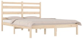 Estrutura de cama 200x200 cm madeira de pinho maciça