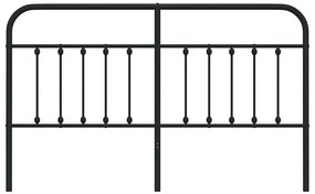 Cabeceira de cama 160 cm metal preto