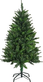 Árvore de Natal artificial com 310 ramos, estrutura em aço, base dobrável em aço, altura de 120 cm, verde