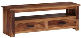 vidaXL Móvel de TV 118x30x40 cm madeira maciça
