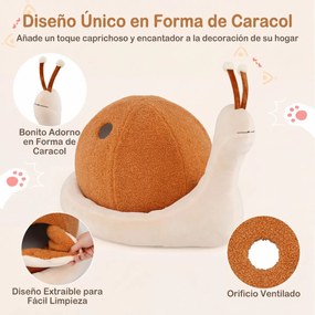 Cama para gatos de interior em forma de caracol 2 em 1, com almofada removível e lavável e base antiderrapante, para cães de pequeno porte e cachorros