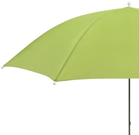 Guarda-sóis para cadeira de campismo 2 pcs 105 cm verde