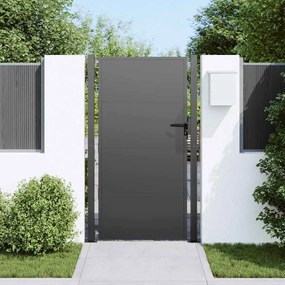 Portão de Jardim Preto 100 x 175 cm Aço com Revestimento em Pó