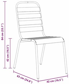 Conjunto de Jantar de 9 Peças Manual 9 pcs Cinza Escuro Largo