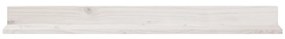 Prateleiras de parede 2 pcs 110x11x9 cm pinho maciço branco
