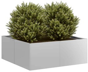 Vaso/floreira 80x80x30 cm aço galvanizado