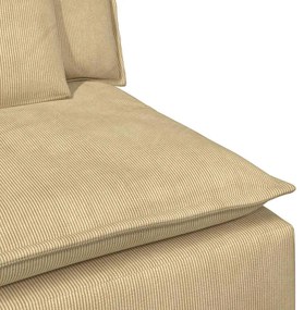 Sofá modular com almofadas verde cinzento