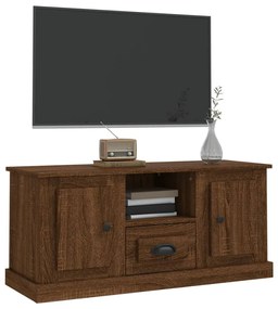 Móvel p/ TV 100x35,5x45 cm madeira processada carvalho castanho