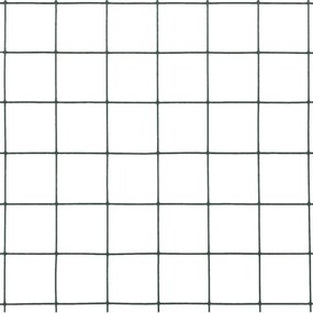 Cerca arame galinheiro 10x1,5 m aço c/ revestimento PVC verde