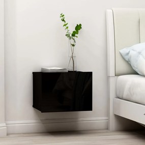 vidaXL Mesa de cabeceira 40x30x30 cm derivados de madeira preto