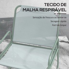 Conjunto de Móveis de Jardim Conjunto de 1 Mesa Redonda e 2 Cadeiras d
