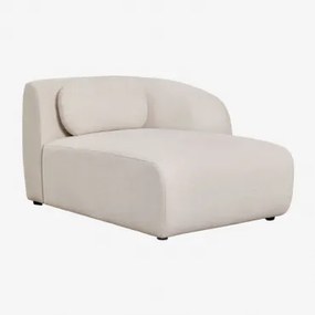 Módulo Chaise Longue Direito Para Sofá Modular Em Chenille Coquette Chenille Bege Creme - Sklum