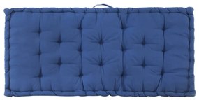 Almofadão p/ móveis de paletes algodão 120x80x10 cm azul-claro