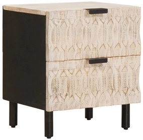 vidaXL Armário de Cabeceira com gaveta Branco 40 x 33 x 46 cm