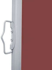 Toldo lateral retrátil 120x600 cm castanho