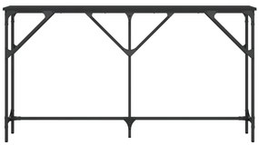 Mesa consola 140x23x75 cm derivados de madeira preto