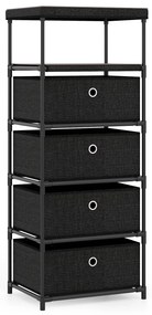 Cômoda com 6/9 gavetas, estrutura de metal, organizadora de armazenamento, cinza, tamanho P