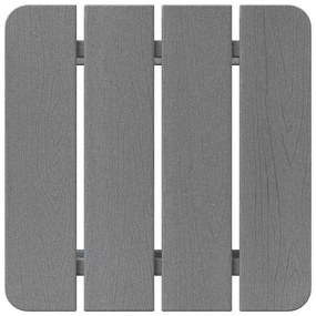 Mesa lateral Adirondack Cinza-claro 38x38x45 cm HDPE