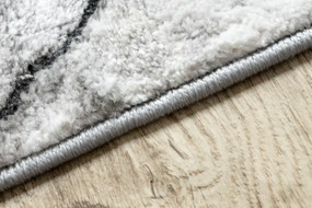 Passadeira moderno COZY 8873 Cracks, concreto rachado - Structural dois níveis de lã cinza escuro