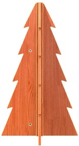 Árvore de Natal decorativa 69,5 cm pinho maciço castanho-mel