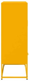 Móvel alto 68x39x111,5 cm aço amarelo mostarda