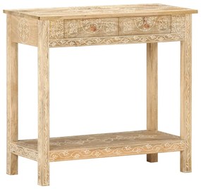 Mesa consola 80x35x74 cm madeira de mangueira maciça