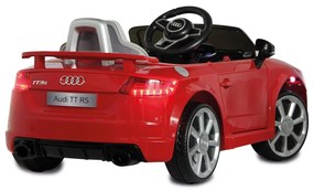Carro elétrico infantil a bateria 12V Audi TT RS Vermelho